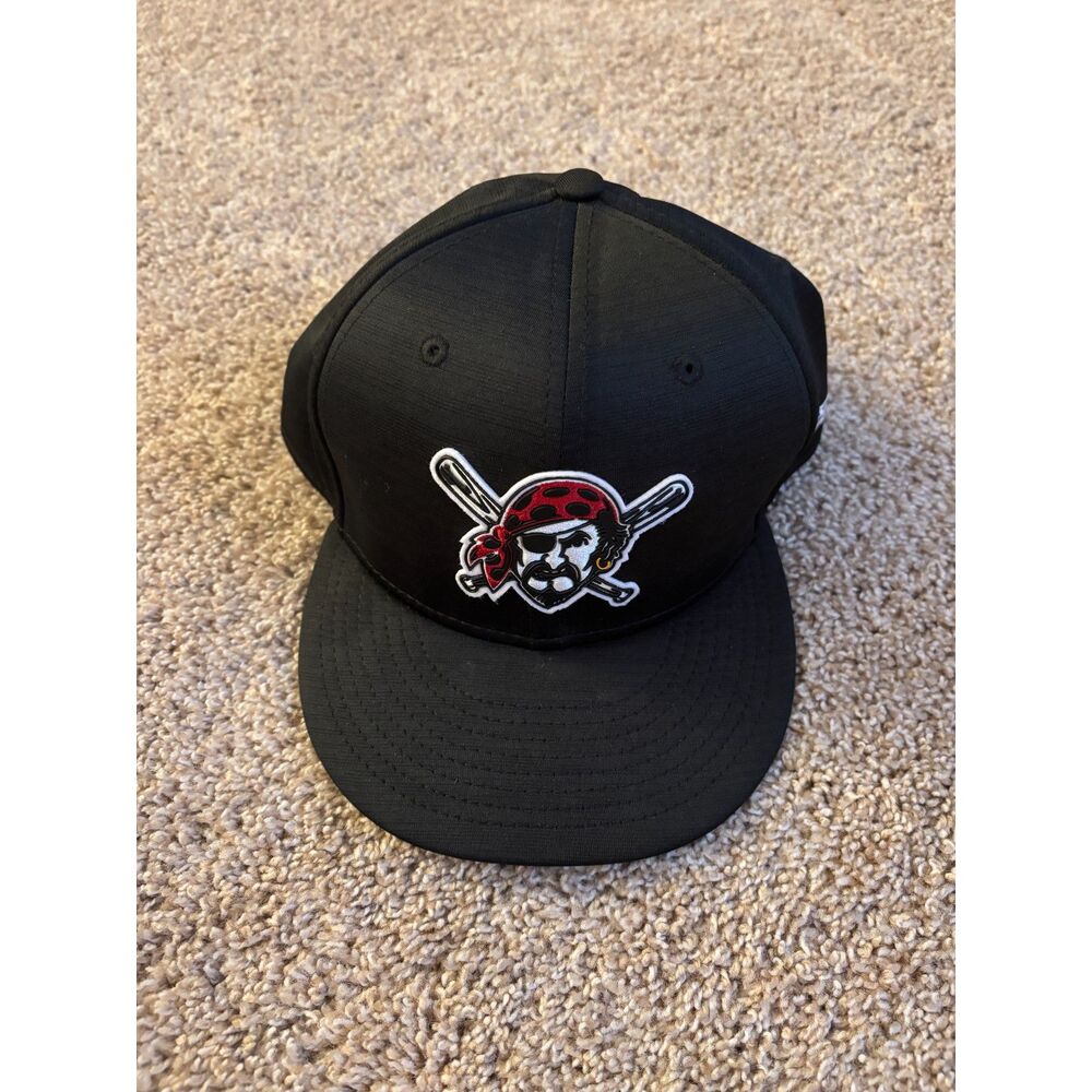 New Era Pittsburgh Pirates Baseball Cap Unisex 7-5/8 Black Jolly Roger